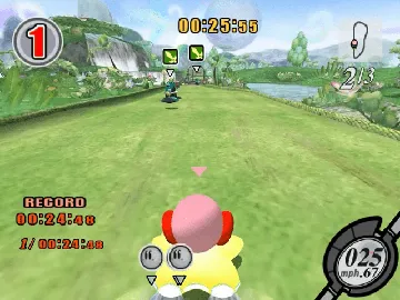 Kirby Air Ride screen shot game playing